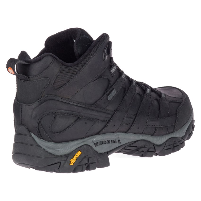 Chaussures Randonnée Merrell Moab 2 Prime Mid Waterproof Noir Homme | G.X.ETON